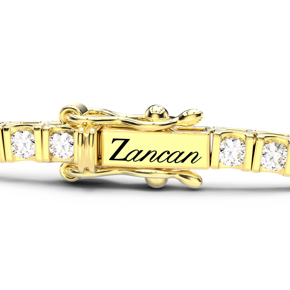 Zancan tennis bracelet in 18k gold and diamonds. #2