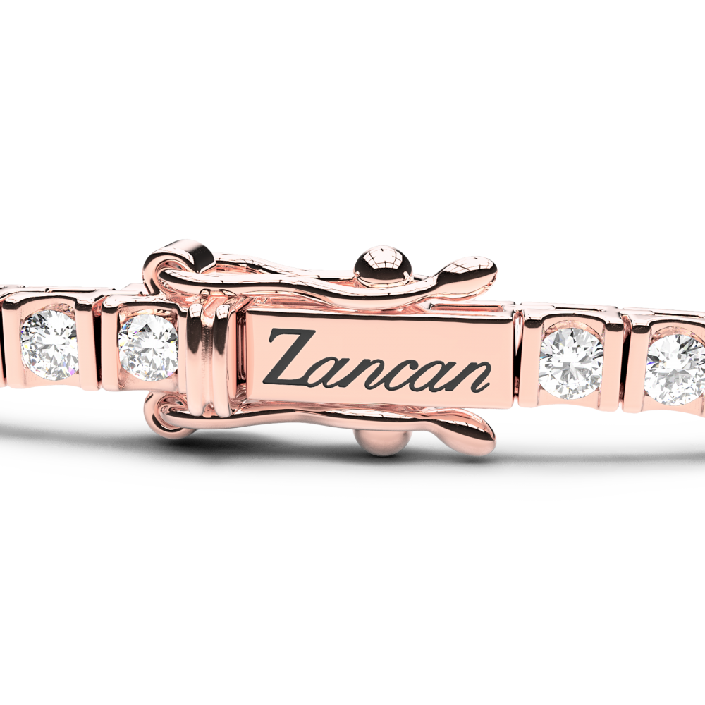 Zancan tennis bracelet in 18k gold and diamonds. #2
