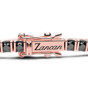Zancan tennis bracelet in 18kt gold and black diamonds. #2