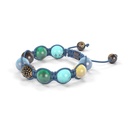 Shamballa Jewels Black Gold Black Diamond & Mixed Semi-Precious 10mm Shamballa Braided Bracelet (Right View) - D186839