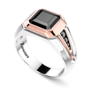 Zancan ring in 18kt gold with black diamond. #2