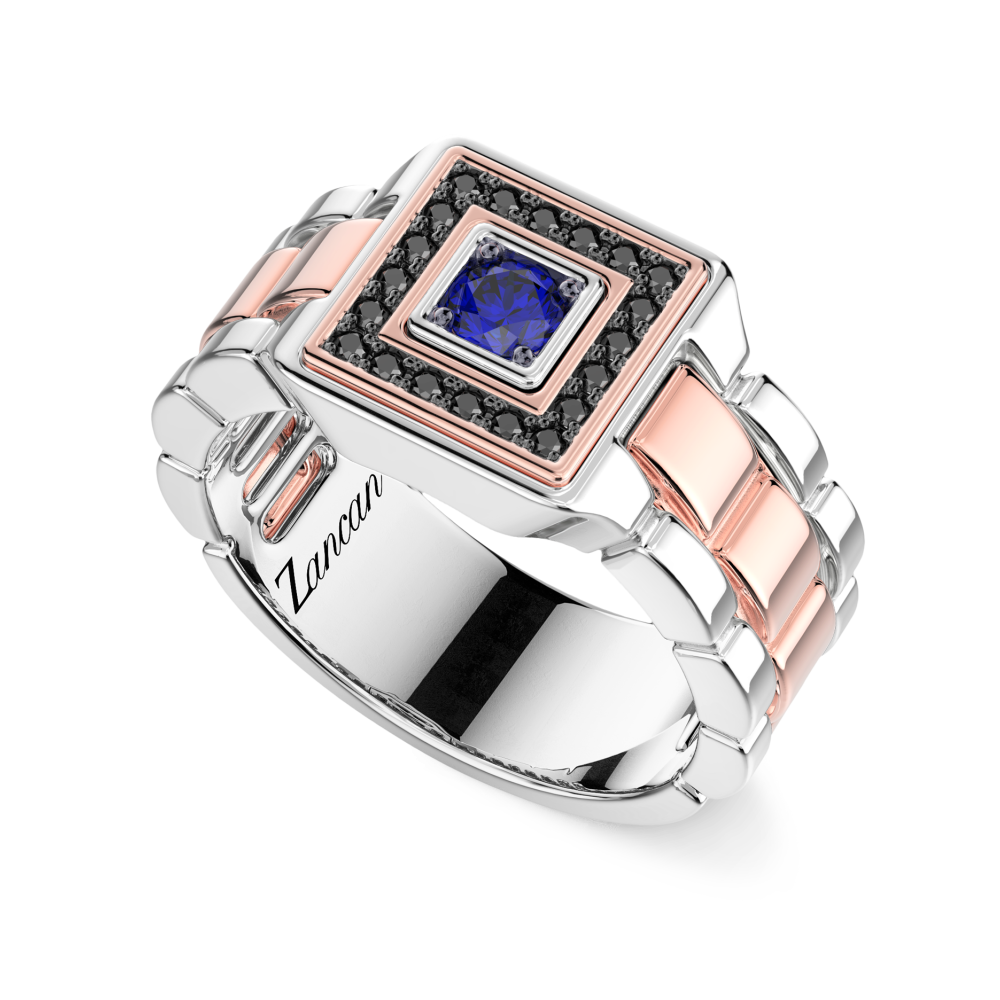 Zancan ring in 18kt gold with diamonds. #2