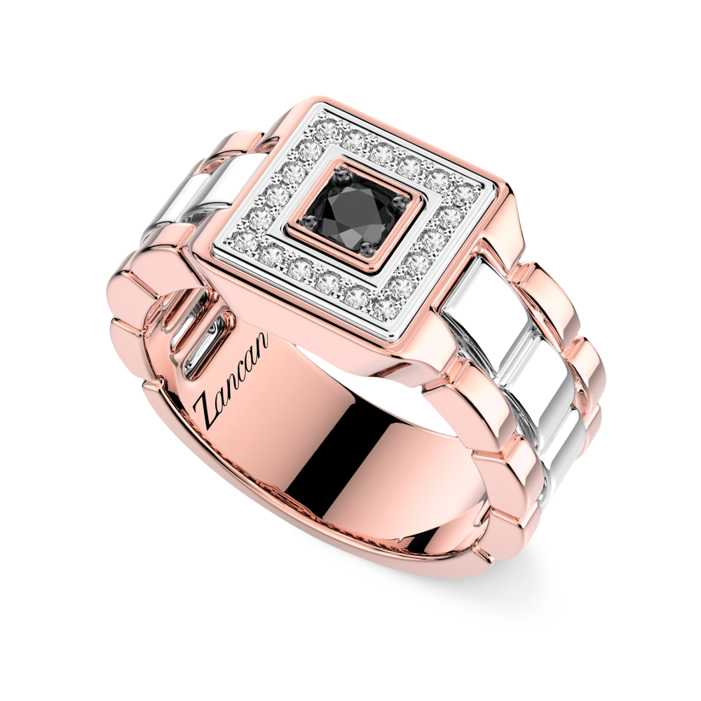 Zancan ring in 18kt gold with diamonds. #2