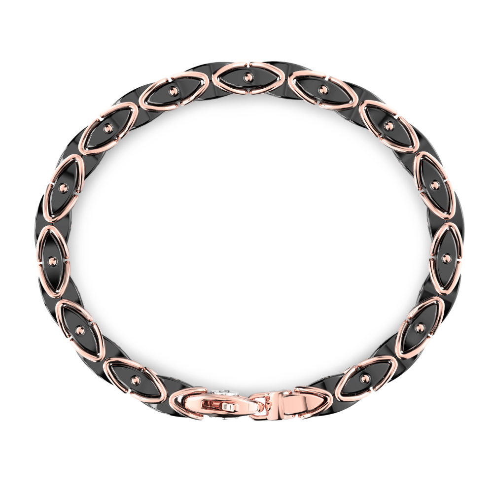 Zancan bracelet in 18k gold and black ceramic. #2