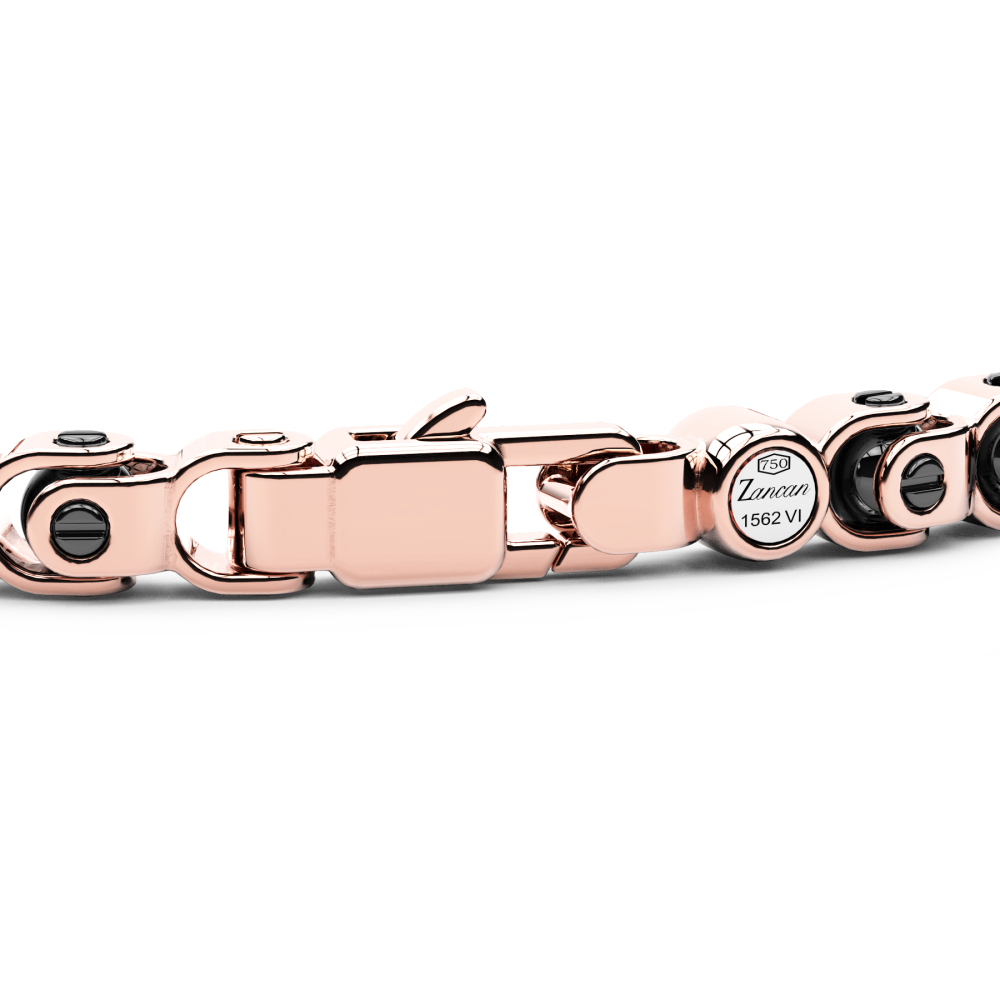 Zancan bracelet in 18k gold and black ceramic. #3