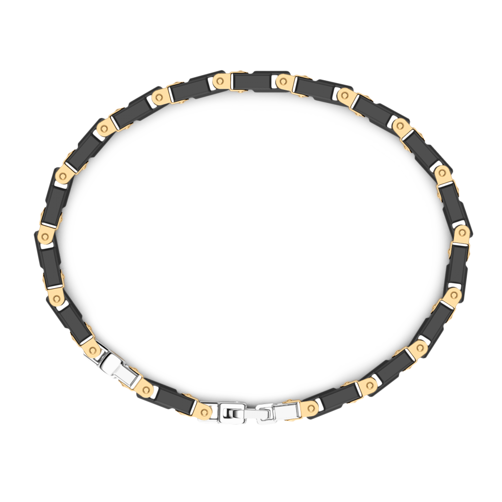Zancan 18k gold and black ceramic bracelet. #2