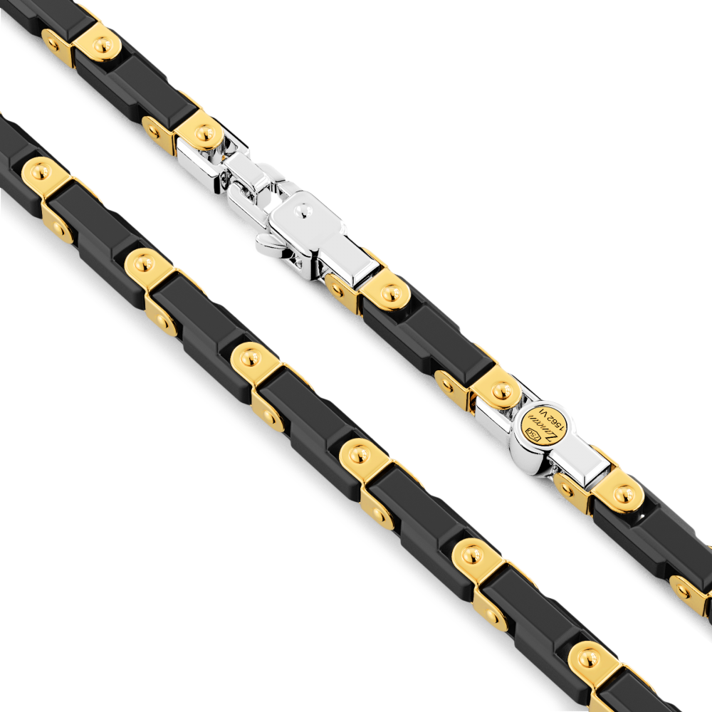 Zancan 18k gold and black ceramic necklace. #2