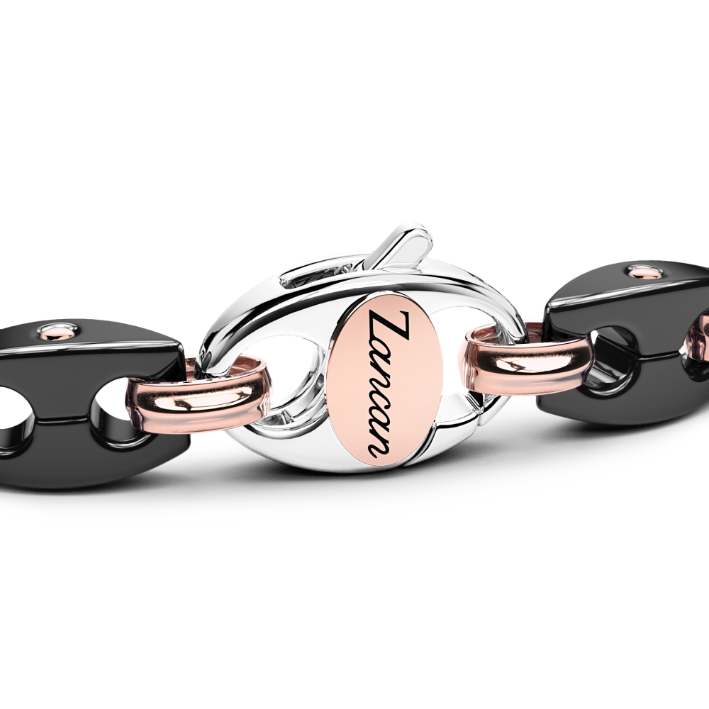 Zancan bracelet in 18kt gold and black ceramic. #3