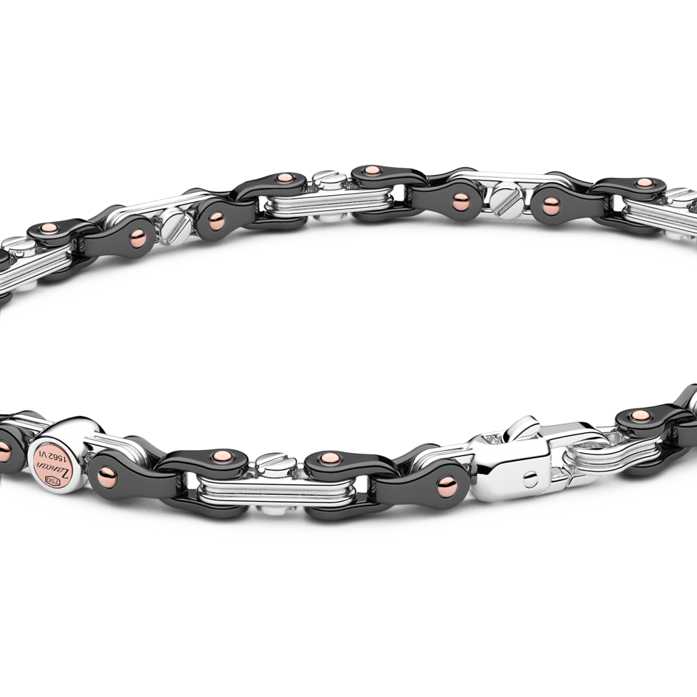 Zancan 18k gold and black ceramic bracelet. #3
