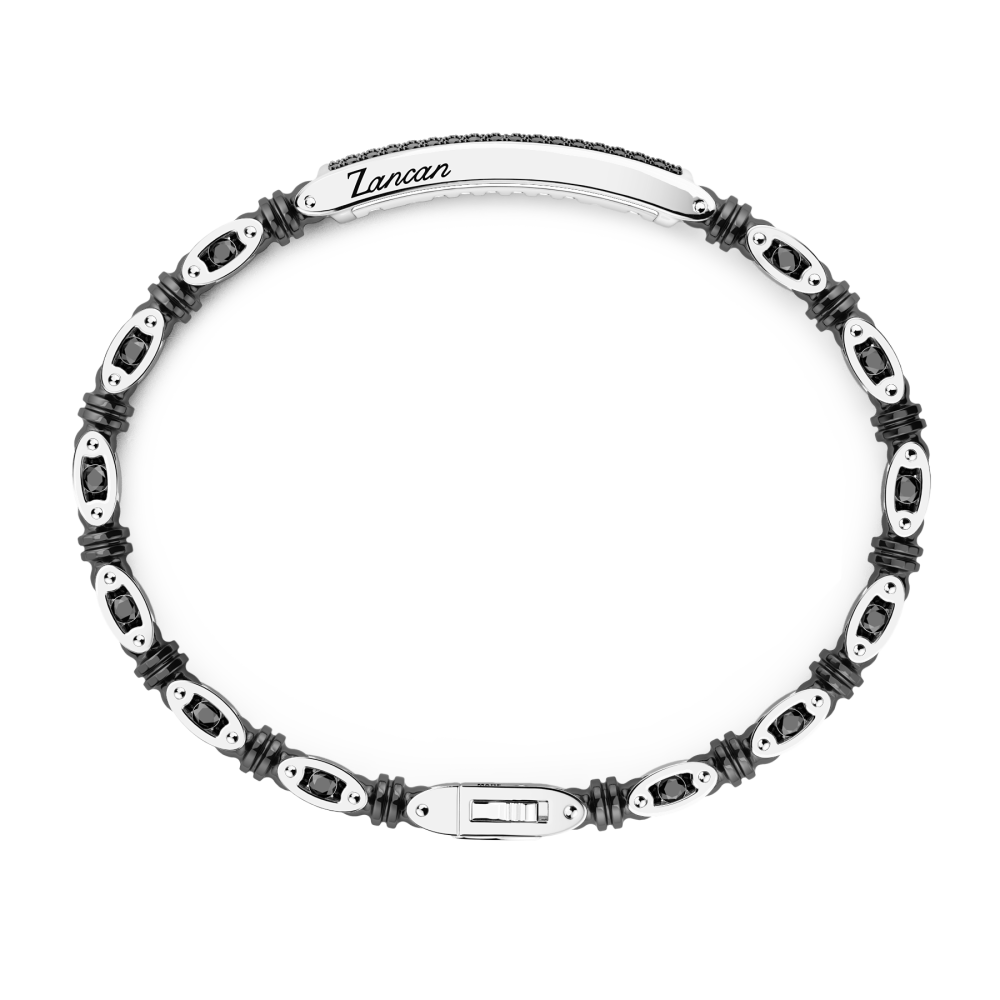 Zancan bracelet in 18kt gold, ceramic and diamonds. #2