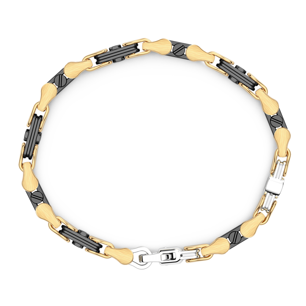 Zancan 18k gold and black ceramic bracelet. #2