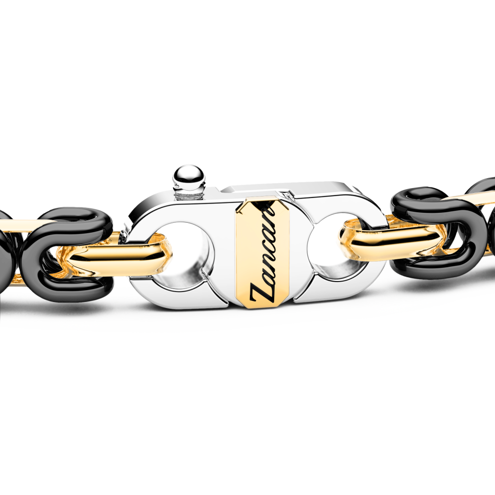 Zancan bracelet in 18k gold and black ceramic. #3