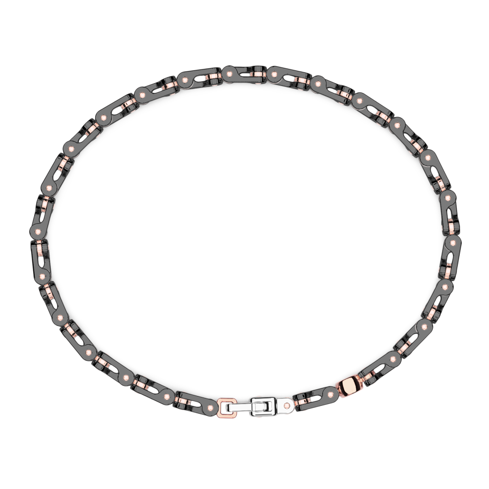 Zancan bracelet in 18k gold and black ceramic. #2