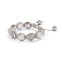Shamballa Jewels Black Gold Black Diamond 10mm Braided Shamballa Bracelet (Right View) - D143491