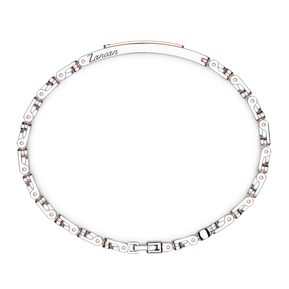 Zancan bracelet in 18kt gold with black diamonds. #2