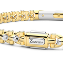 Zancan bracelet in 18kt gold with central tag. #3