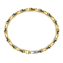 Zancan bracelet in 18kt yellow gold and black diamonds. #2