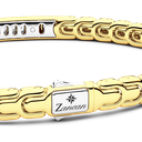 Zancan bracelet in 18k gold with plaque and diamonds. #3
