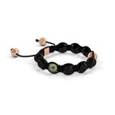 Shamballa Jewels Rose Gold & Tahiti Peral 8mm Braided Shamballa Bracelet (Left View) - D100430
