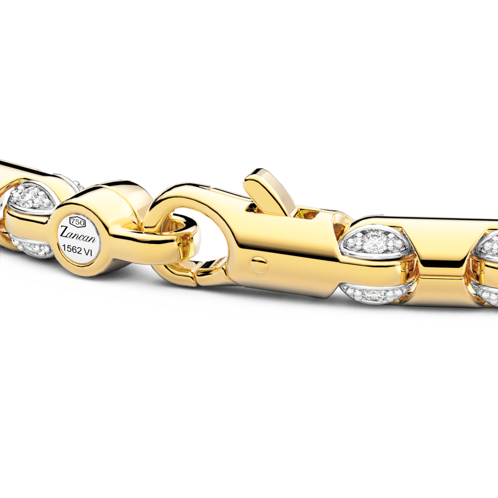 Zancan bracelet in 18kt gold and diamonds. #3