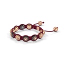 Shamballa Jewels Rose & Black Gold 8mm Braided Shamballa Bracelet (Right View) - D142892