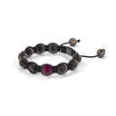 Shamballa Jewels Rose & Black Gold 8mm Braided Shamballa Bracelet (Right View) - D143070