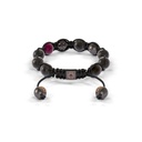 Shamballa Jewels Rose & Black Gold 8mm Braided Shamballa Bracelet (Back View) - D143070