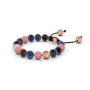 Shamballa Jewels Rose Gold Mixed Sapphire & Guava 8mm Non-Braided Shamballa Bracelet (Right View) - D196640