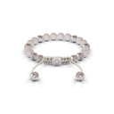 Shamballa Jewels White Gold & Diamond 6mm Non-Braided Shamballa Bracelet (Back View) - D143272