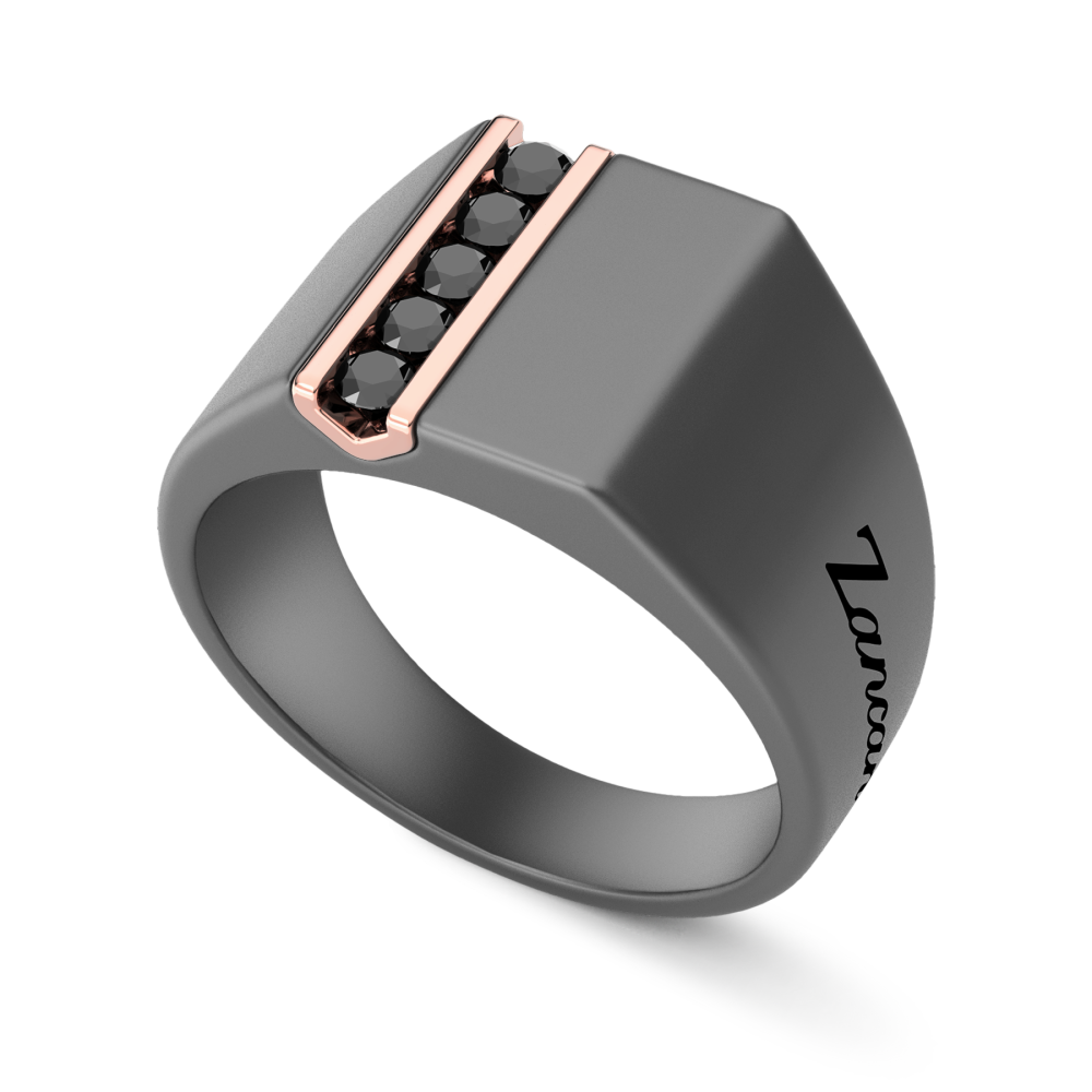 Zancan Ring in Titanium, 18kt Gold, and Natural Diamonds. #2