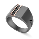 Zancan Ring in Titanium, 18kt Gold, and Natural Diamonds. #2