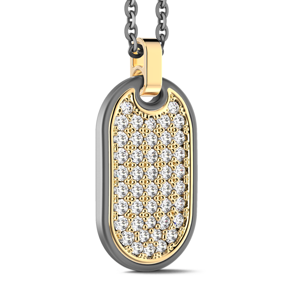 Zancan Titanium, 18kt Gold & Diamond Necklace #2