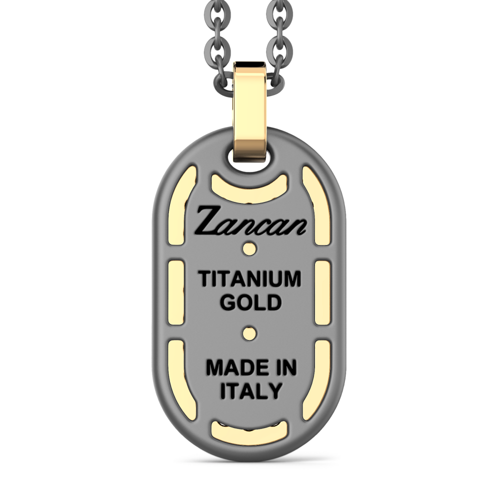 Zancan Titanium, 18kt Gold & Diamond Necklace #3
