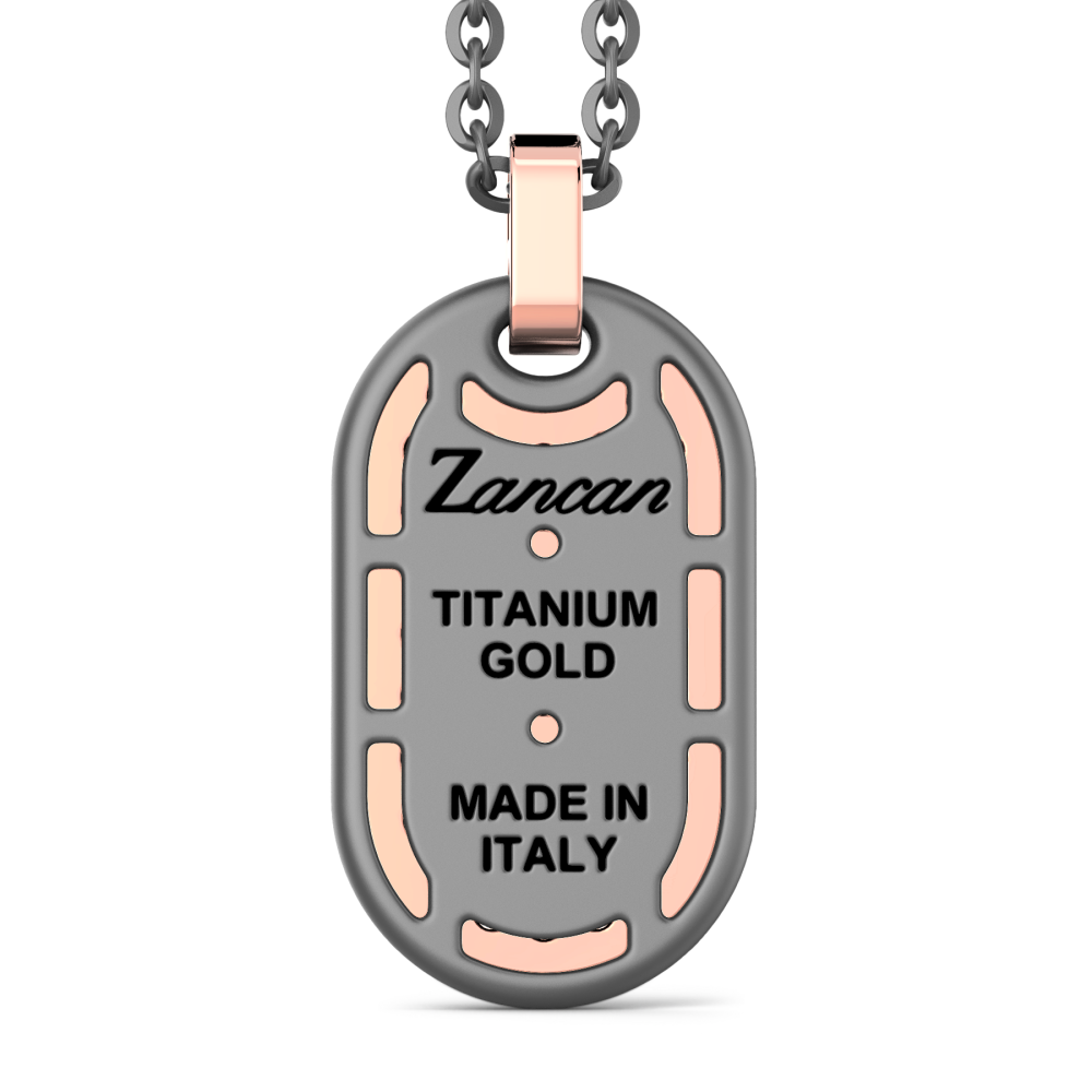 Zancan Titanium, 18kt Gold & Diamond Necklace #3