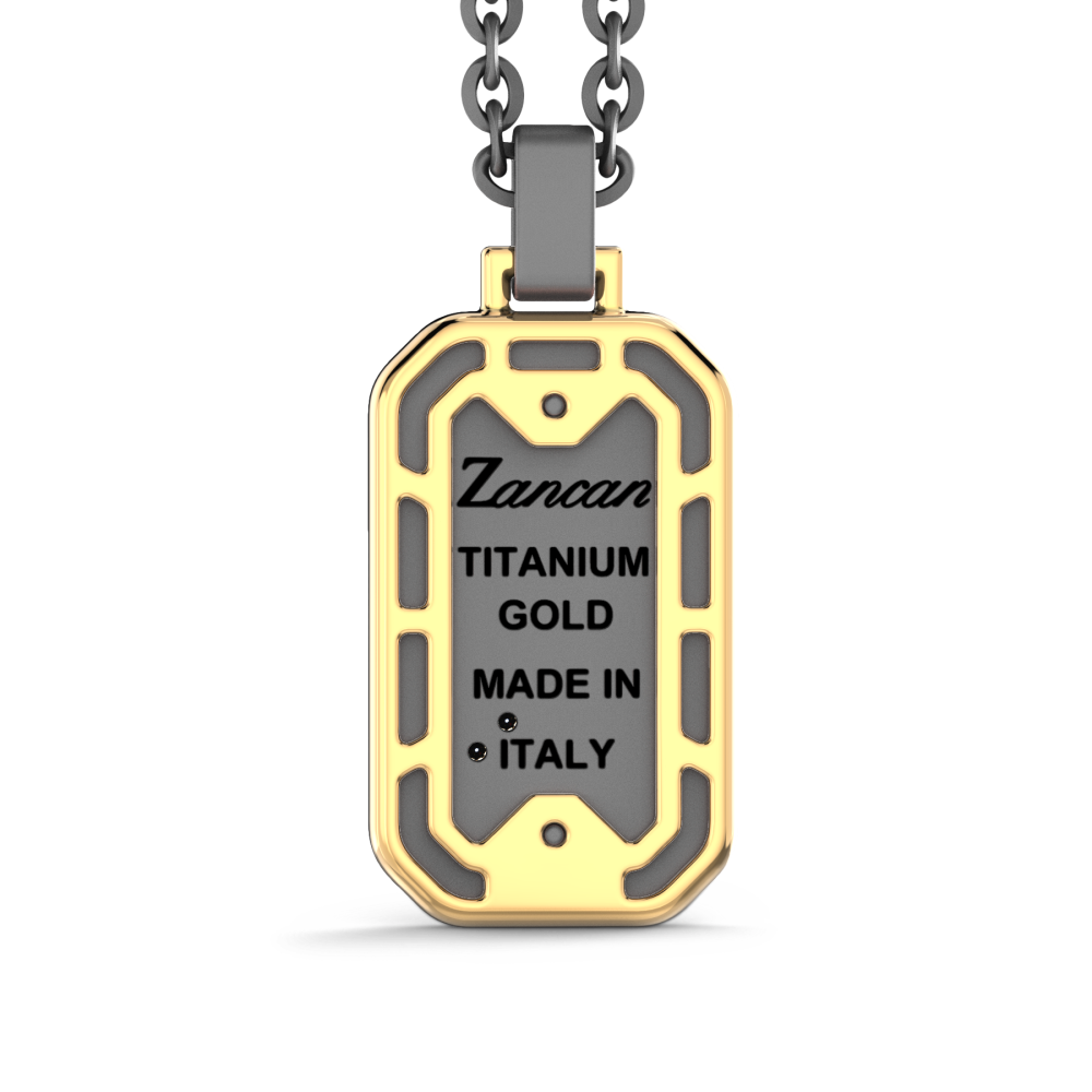 Zancan Titanium, 18kt Gold & Diamond Necklace #2