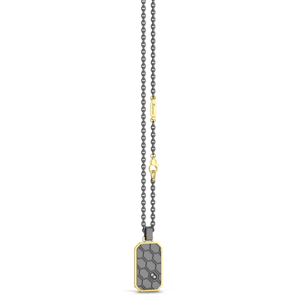 Zancan Titanium, 18kt Gold & Diamond Necklace #4