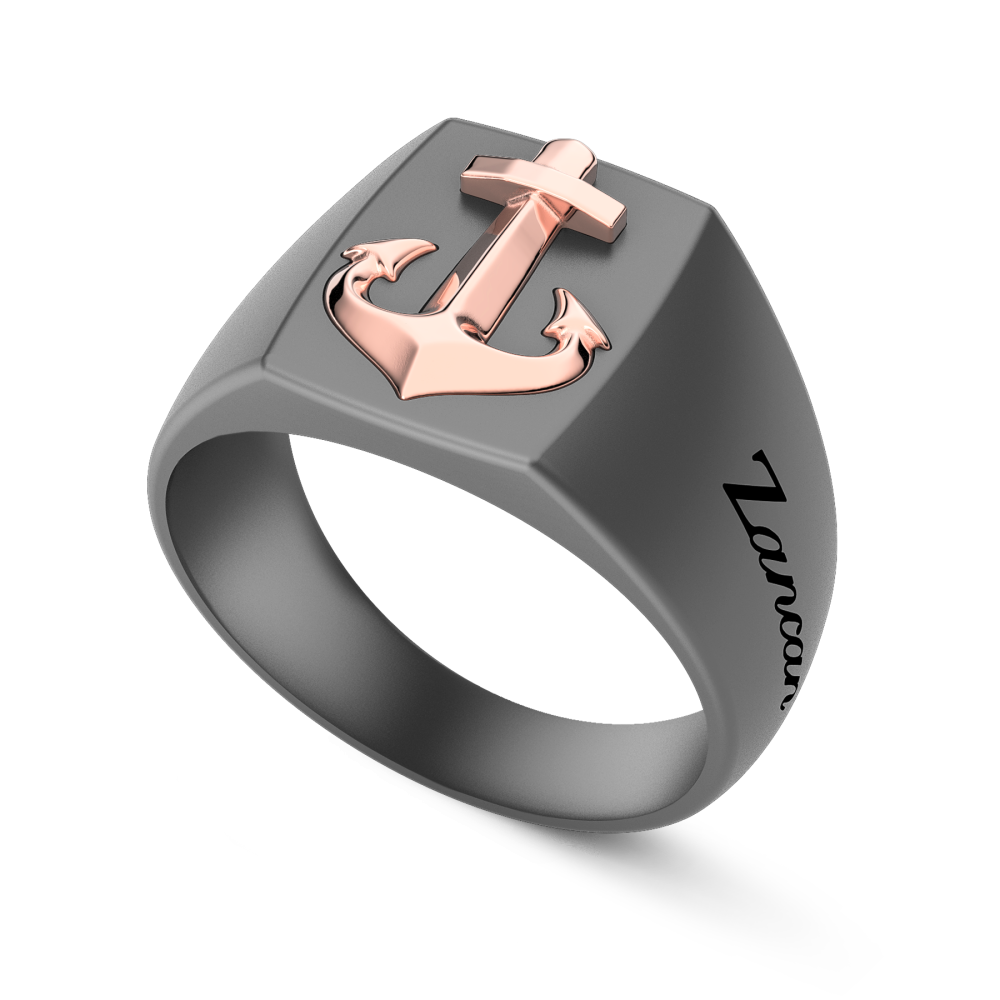 Zancan Ring in Titanium and 18kt Gold #2