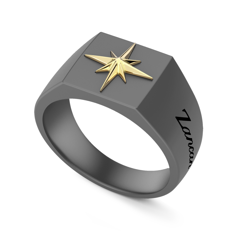 Zancan Ring in Titanium and 18kt Gold #2