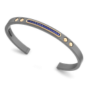 Zancan Titanium, 18kt Gold & Precious Stone Bracelet #2
