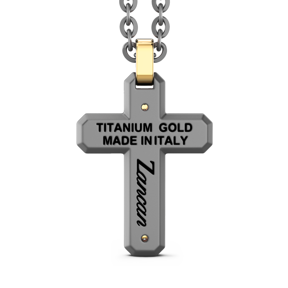 Zancan Titanium, 18kt Gold & Diamond Necklace #3
