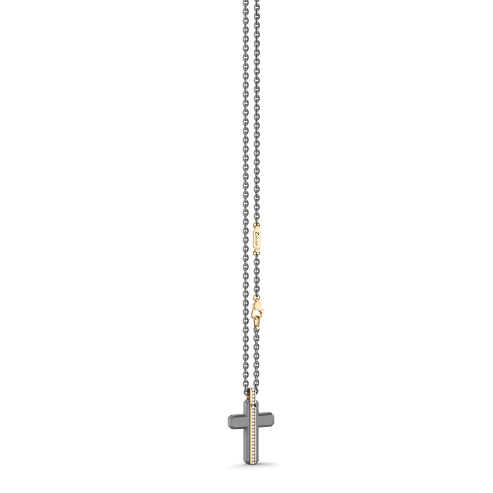 Zancan Titanium, 18kt Gold & Diamond Necklace #4