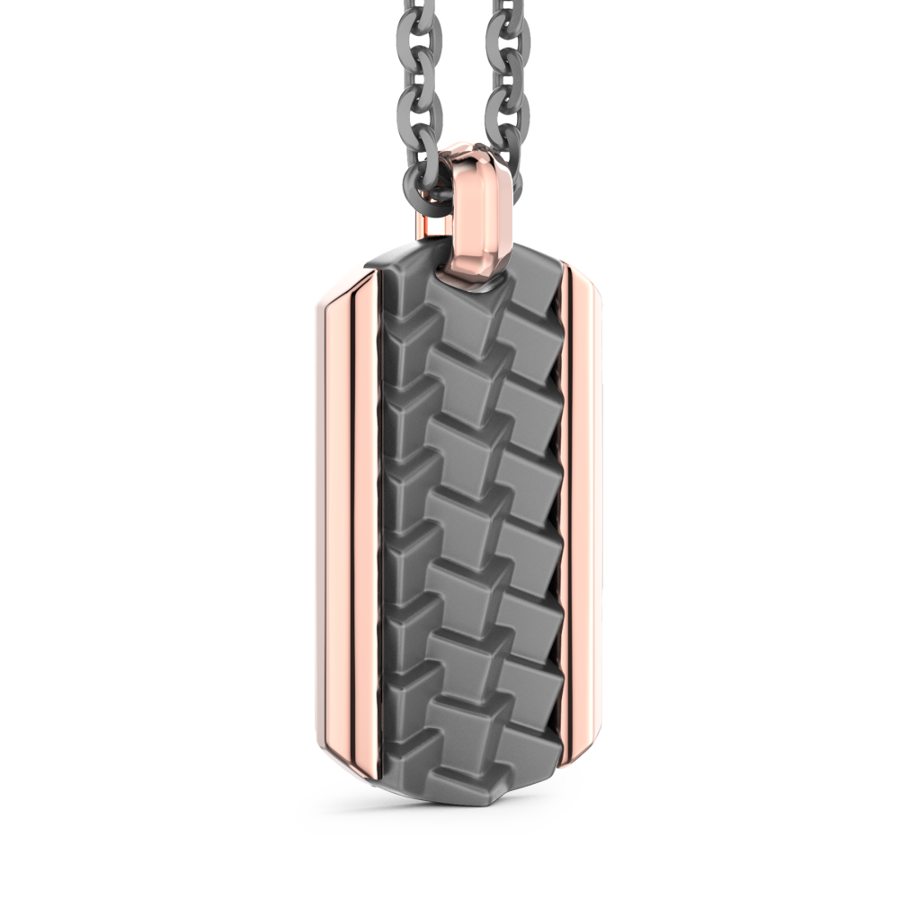 Zancan Titanium & 18kt Gold Necklace #3