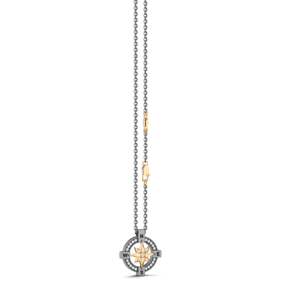 Zancan Titanium, 18kt Gold & Diamond Necklace #4