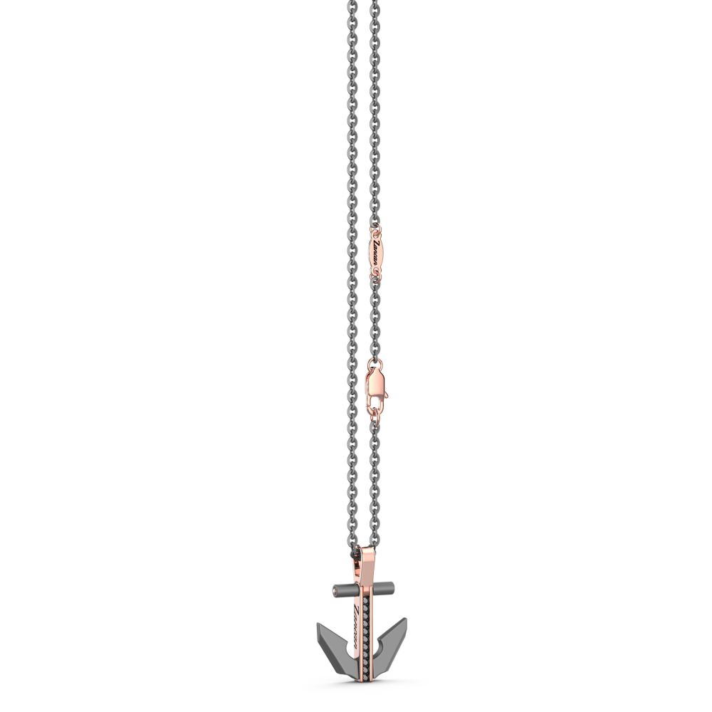 Zancan Titanium, 18kt Gold & Diamond Necklace #4