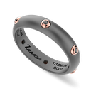 Zancan ring in titanium, 18kt gold and diamonds #2