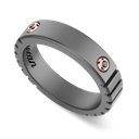 Zancan ring in titanium, 18kt gold and diamonds #2
