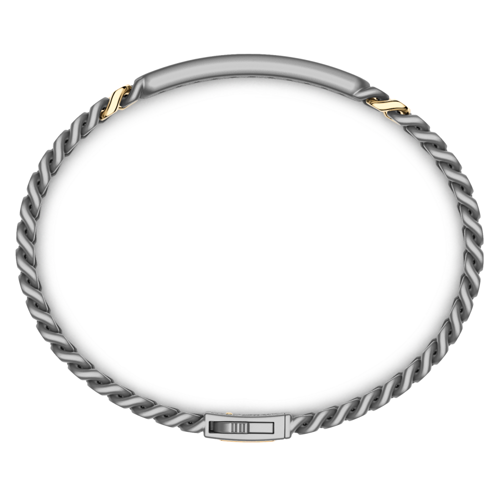 Zancan Titanium, 18kt Gold & Natural Diamond Bracelet #2