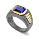 Zancan Titanium, 18kt Gold & Sapphire Ring #2