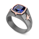 Zancan Titanium, 18kt Gold & Sapphire Ring #2