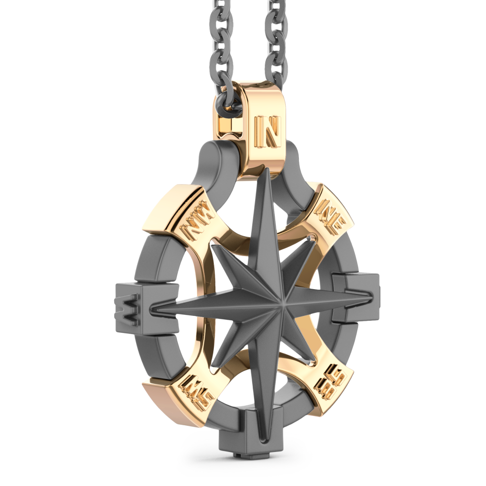 Zancan Titanium & 18kt Gold Necklace #2